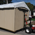 10x20 Gable 7' SIdes Ramps St. Charles Illinois #2